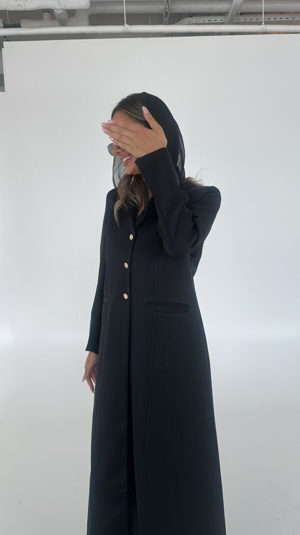 Black blazer with Gold buttons
