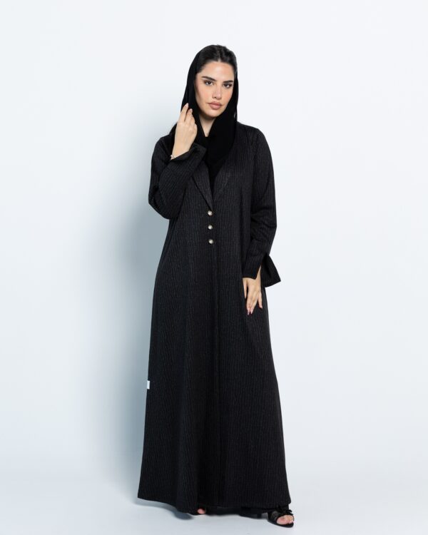 Blazer thick abaya with buttons